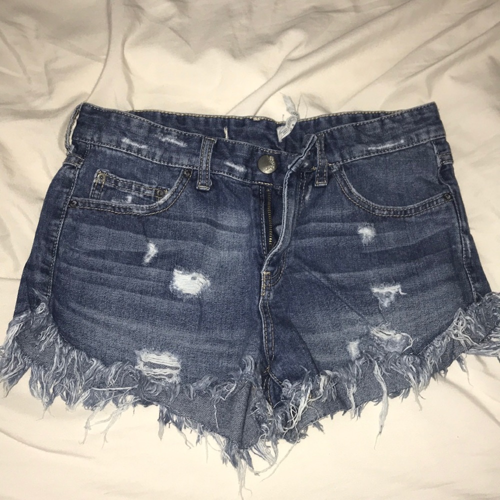Free People distressed shorts